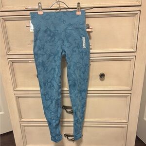 Gymshark Teal Camouflage Leggings